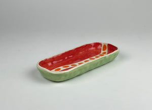Discontinued Coral platter, Rock vase and butter tray