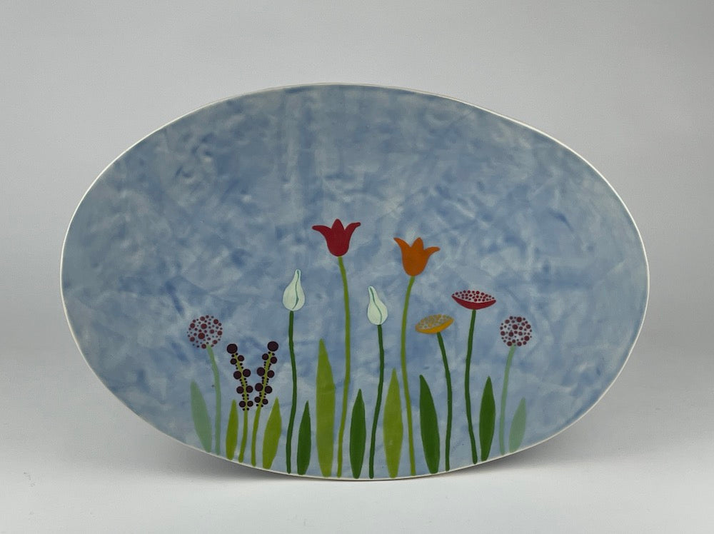 Flower Garden Platter