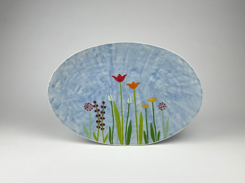 Flower Garden Platter