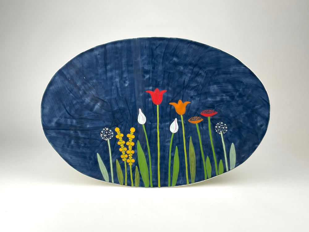 Flower Garden Platter – Erin Moran Designs